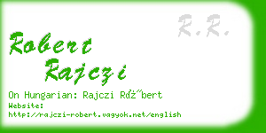 robert rajczi business card